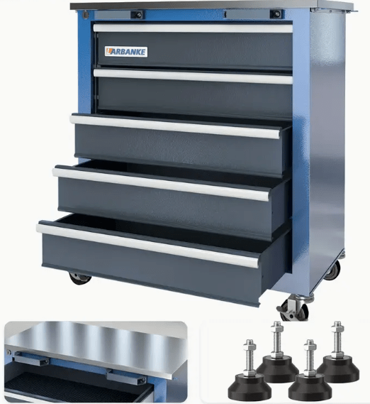 Werkzeugkiste mit Rollen & Schubladen