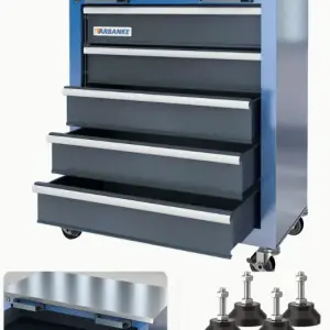 werkzeugkiste mit rollen & schubladen